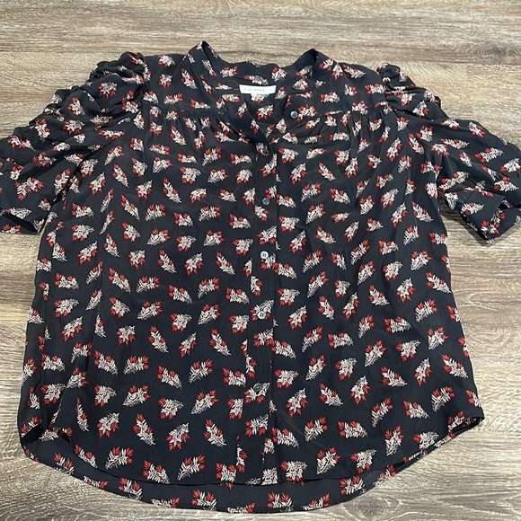 Frame Women’s Petite Floral Blouse Size Small Petite - Picture 1 of 4
